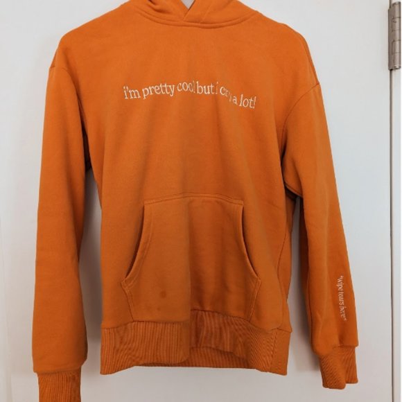 (Orange) SEE THE WAY I SEE Cry A Lot! (Wipe Tears Here) Hoodie - Picture 1 of 2